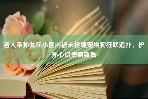 老人带孙女在小区内被未拴绳宠物狗狂吠追扑，护孙心切摔倒致残