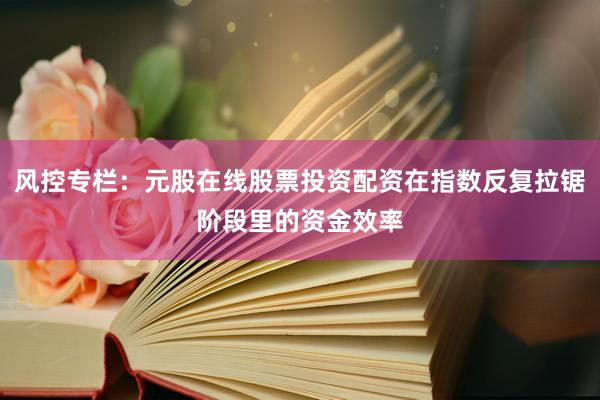 风控专栏：元股在线股票投资配资在指数反复拉锯阶段里的资金效率