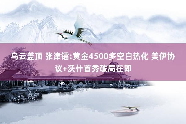乌云盖顶 张津镭:黄金4500多空白热化 美伊协议+沃什首秀破局在即